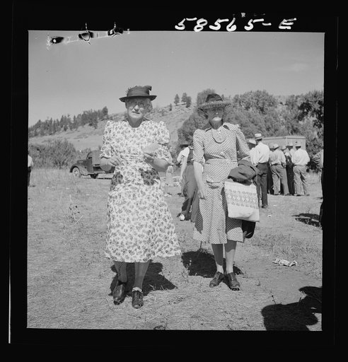 Guests at the Stockmen's picnic and barbecue, Spear's Siding Wyola, Montana