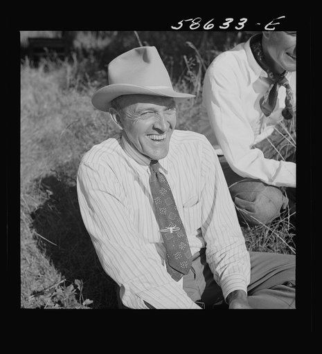 Untitled photo, possibly related to: "Junior" Spear at stockmen's picnic and barbecue. Spear's Siding, Wyola, Montana