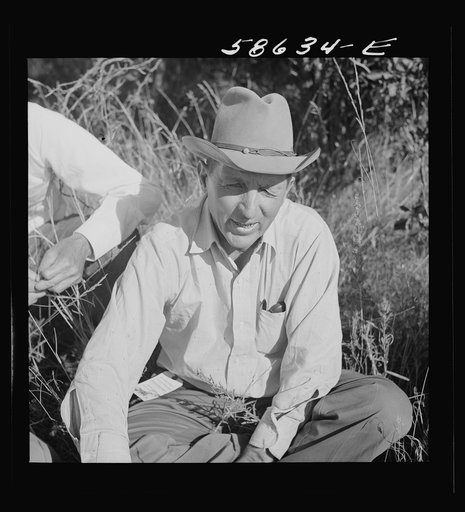 Untitled photo, possibly related to: "Junior" Spear at stockmen's picnic and barbecue. Spear's Siding, Wyola, Montana