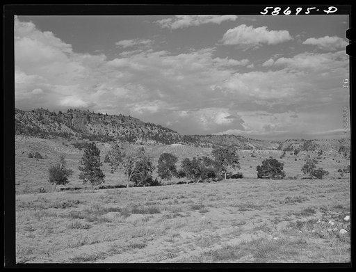 Grazing land near Birney, Montana