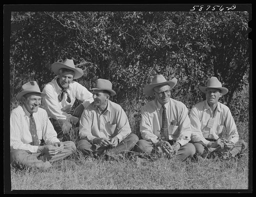 Untitled photo, possibly related to: "Junior" Spear at stockmen's picnic and barbecue. Spear's Siding, Wyola, Montana