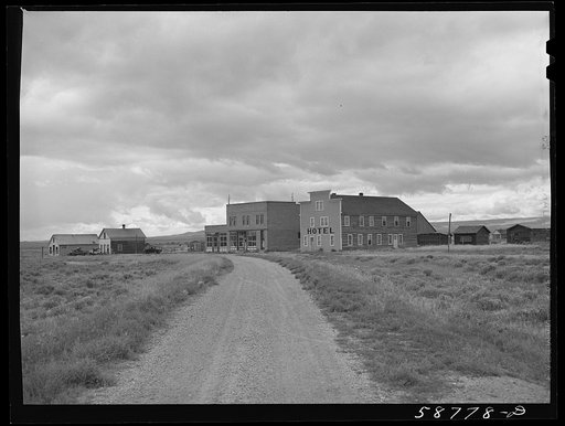 Ghost town near Big Piney, Wyoming