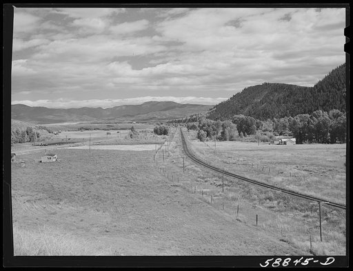 Railroad through the Yampa River Valley, Colorado