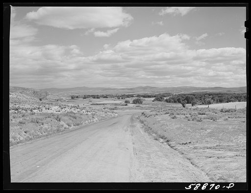 Highway through the Yampa River Valley, Colorado