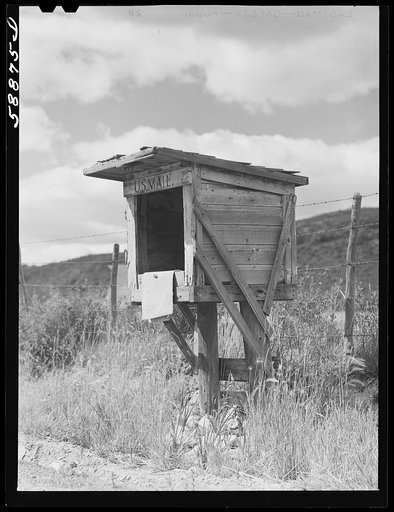Untitled photo, possibly related to: Mailbox along highway in the Yampa River Valley, Colorado