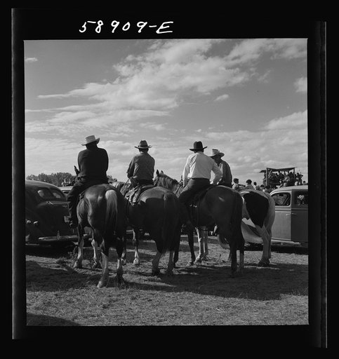 Indians at the Crow fair. Crow Agency, Montana