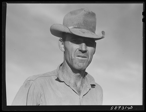 Man who farms for Mr. Beerman. Emblem, Wyoming