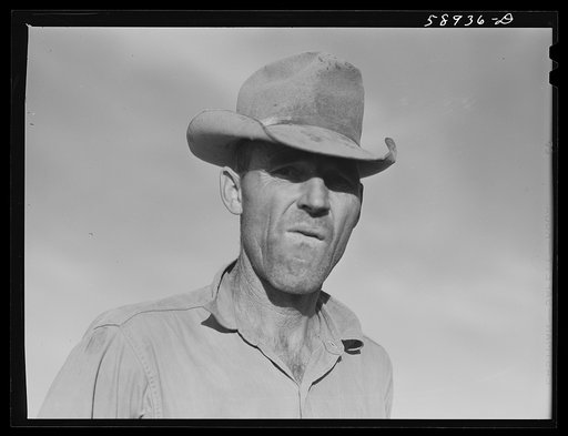 Untitled photo, possibly related to: Man who farms for Mr. Beerman. Emblem, Wyoming