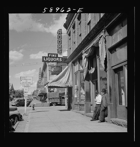 Main street of old mining town. Leadville, Colorado
