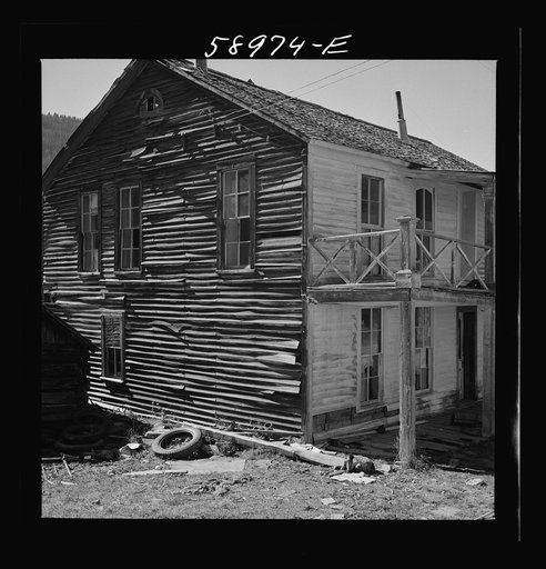 Old hotel in ghost mining town now coming to life because of defense needs. Montezuma, Colorado