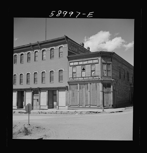 Stores in old mining town. Leadville, Colorado