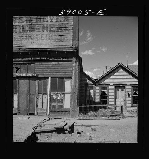 Oldest store and building in old mining town. Leadville, Colorado