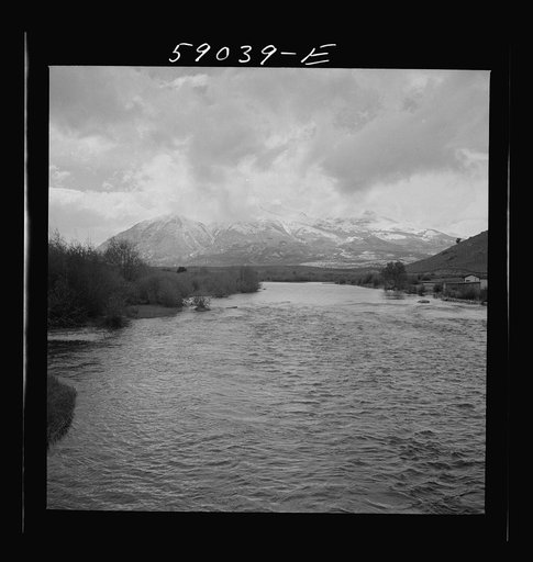 Mount Elbert and Mount Harvard after early fall blizzard near Granite, Colorado