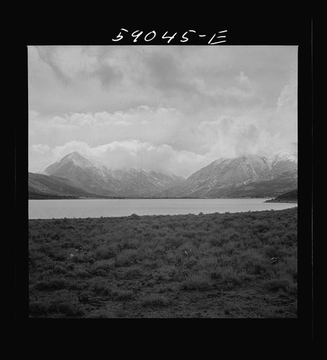 Untitled photo, possibly related to: Mount Elbert and Mount Harvard after early fall blizzard near Granite, Colorado.