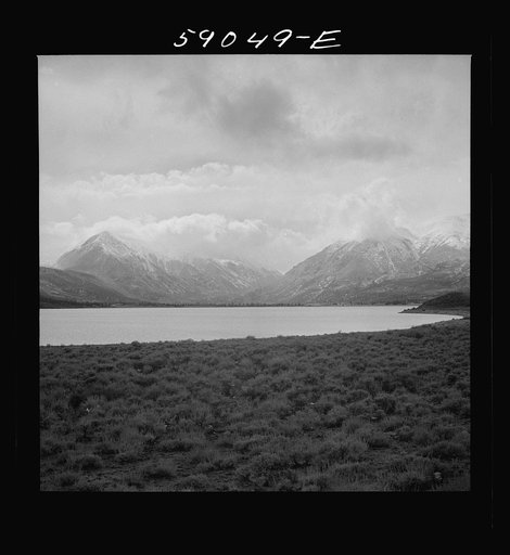 Untitled photo, possibly related to: Mount Elbert and Mount Harvard after early fall blizzard near Granite, Colorado.