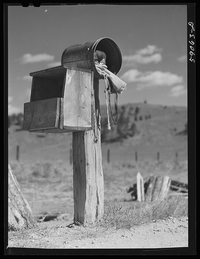 Untitled photo, possibly related to: Mailbox on road near Granby, Colorado