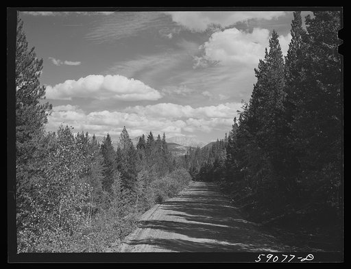 Road from Carleton Tunnel near Leadville, Colorado
