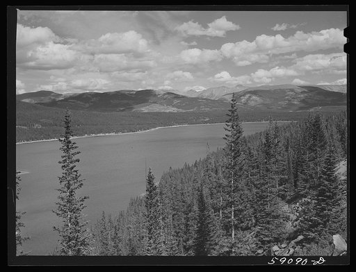 Rainbow Lake seen from road to Carlton Tunnel near Leadville, Colorado