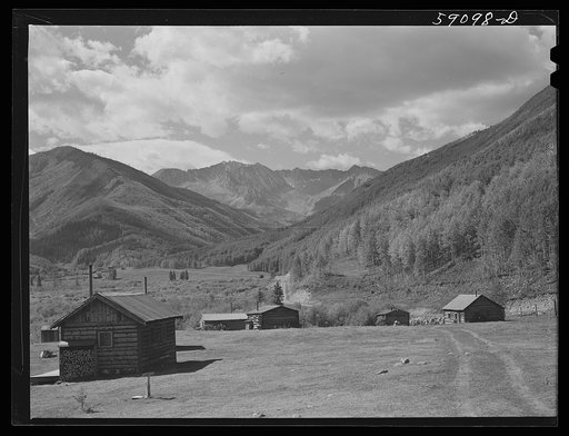 Cabins on ranch near Ashcroft, Colorado