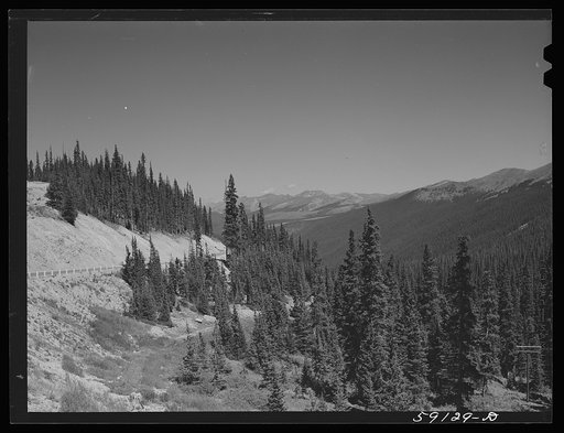 Rocky Mountains. Loveland Pass near Dillon, Colorado