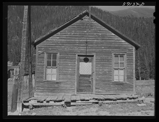 Old post office in ghost mining town. Montezuma, Colorado