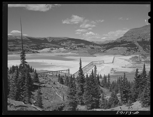 Untitled photo, possibly related to: Residue from Molybdenum Company mine. Climax, Colorado