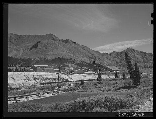 Untitled photo, possibly related to: Molybdenum Company mine. Climax Colorado