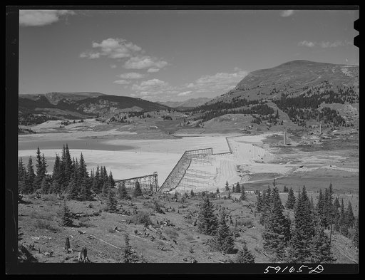 Residue from Molybdenum Company mine. Climax, Colorado