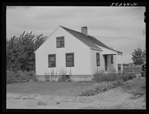 FSA (Farm Security Administration) project family's home. Scottsbluff, North Platte River Valley, Nebraska