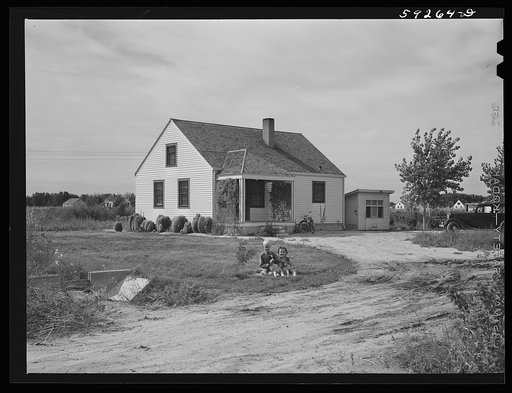 Untitled photo, possibly related to: FSA (Farm Security Administration) project family's home. Scottsbluff, North Platte River Valley, Nebraska