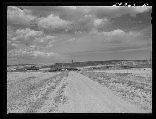 Ranch buildings on King ranch. Laramie, Wyoming