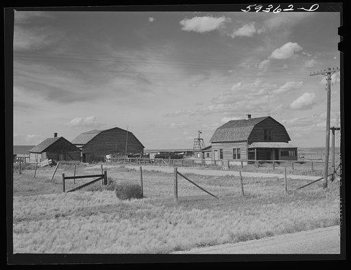 Untitled photo, possibly related to: Ranch buildings, Laramie, Wyoming