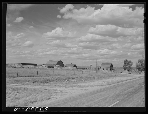 Ranch buildings. Laramie, Wyoming