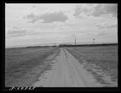 Ranch buildings on King ranch. Laramie, Wyoming