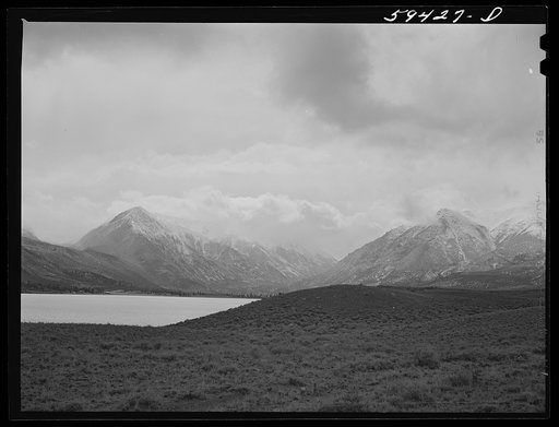 Twin Lakes with Mount Elbert and Mount Harvard after the blizzard. Colorado