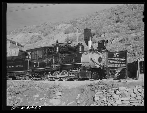 The Old 71 engine of the Colorado and Southern Railroad, which carried ore and passenger cars from Denver to "the richest square mile on earth"