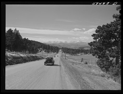 Highway from Denver to Idaho Springs, Colorado