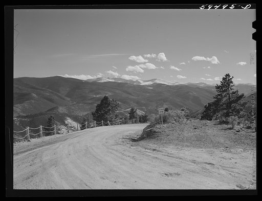 Road through the mountains from Idaho Springs to Central City, Colorado