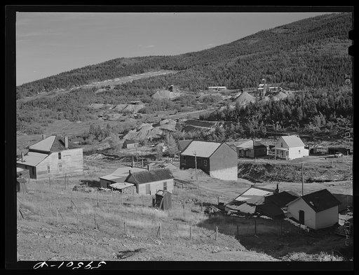Russell Gulch, ghost mining town near Central City, Colorado