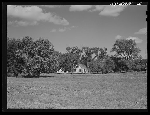 House at Two Rivers Non-Stock Cooperative, a FSA (Farm Security Administration) co-op. Waterloo, Nebraska
