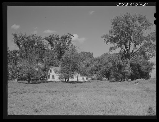 House at Two Rivers Non-Stock Cooperative, a FSA (Farm Security Administration) co-op. Waterloo, Nebraska