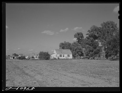 Houses at Two Rivers Non-Stock Cooperative, a FSA (Farm Security Administration) co-op. Waterloo, Nebraska