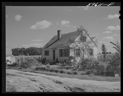 House at Two Rivers Non-Stock Cooperative, a FSA (Farm Security Administration) co-op. Waterloo, Nebraska
