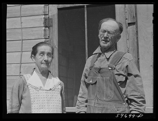 Untitled photo, possibly related to: A.E. Scott and his wife on their farm northeast of Scottsbluff, Nebraska (see general caption number 1)