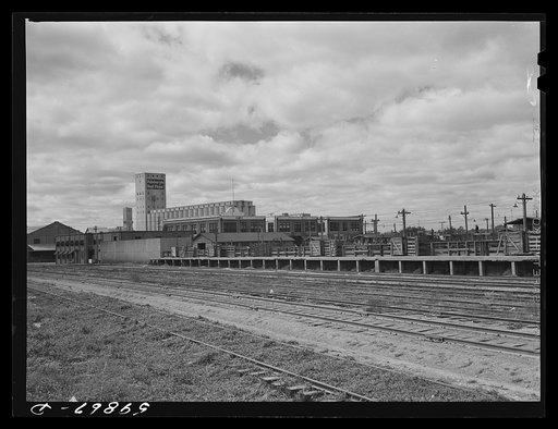 Stockyards and flour mill. Wichita, Kansas