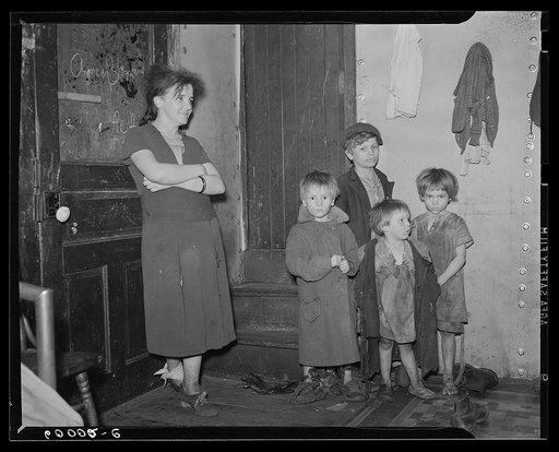 Wife and children of coal miner. Kempton, West Virginia