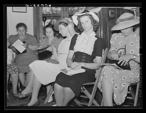 Meeting of the women's club. Tygart Valley Homesteads, West Virginia