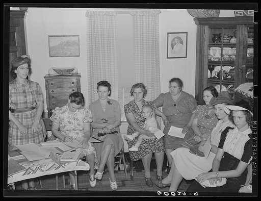 Meeting of the women's club. Tygart Valley Homesteads, West Virginia