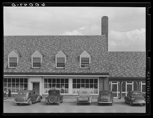 The "trading post" community stores at Tygart Valley Homesteads, West Virginia
