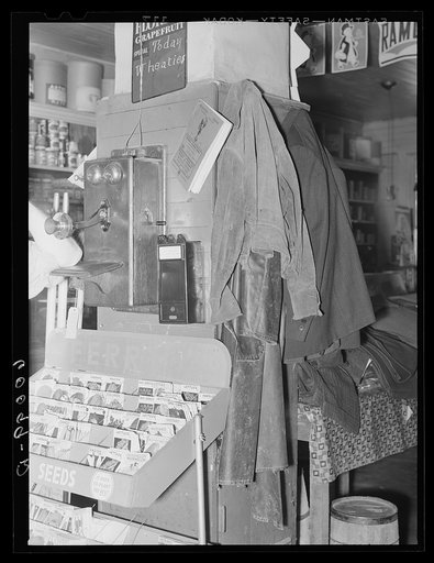 Corner of general store. Valley Bend, West Virginia
